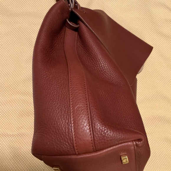The Row Sidekick Two Fine Grain Brown Shoulder Bag - Picture 14 of 16